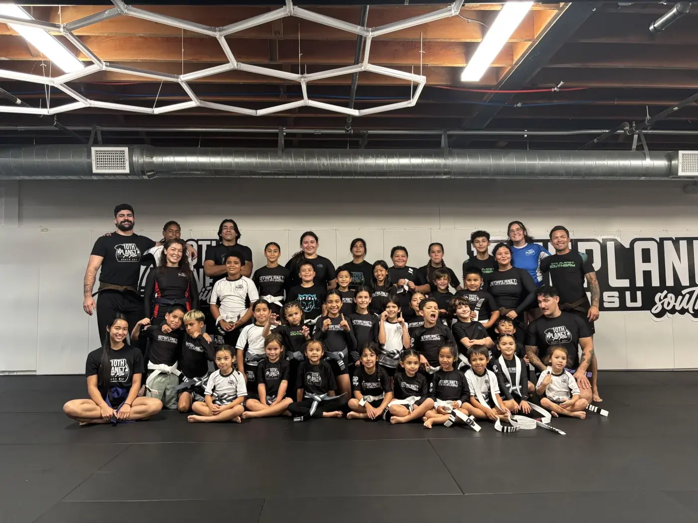 Kids Jiu-Jitsu — 10P South Bay athletes training.